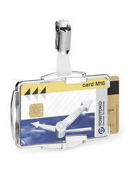 Durable 8902-23 RFID Secure Duo Card Holder, Clear