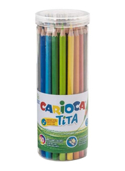 Carioca Tita Plastic Tube Colored Pencil Set, 50 Pieces, Multicolour