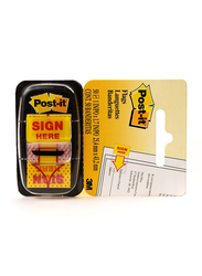 3M Post-It 680-9 Sign Here Tape Flag, 25.4 x 43.2mm, 50 Sheets, Multicolor
