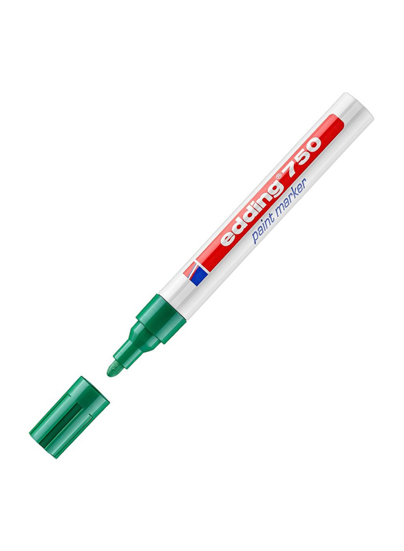 Edding E-750 Permanent Paint Marker with Bullet Nib, Green