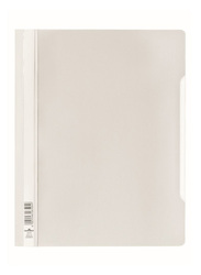 Durable 2570-02 PVC Clear View File Folder, A4 Size, White