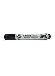 Faber-Castell Refillable Chisel Tip White Board Marker, Black