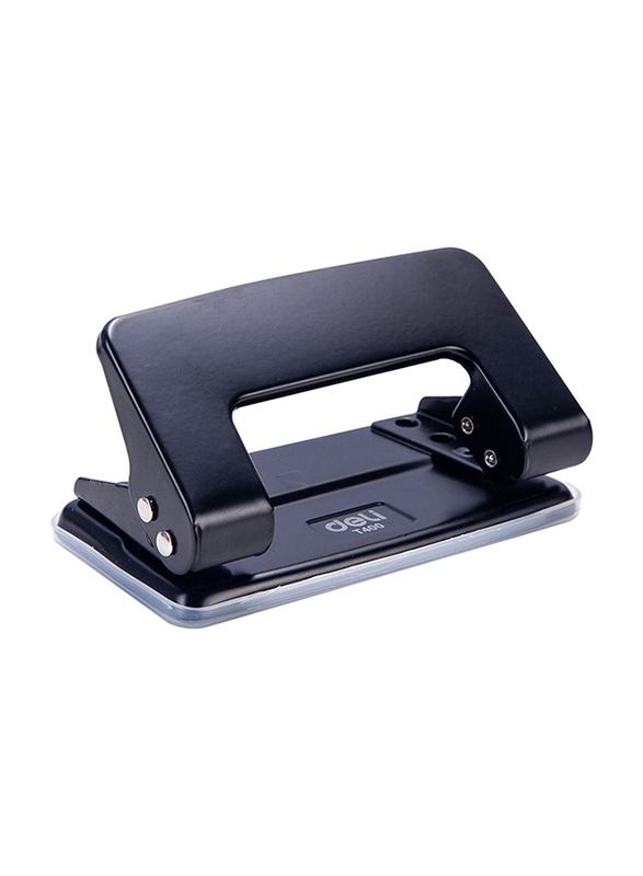 Deli ET40020 Two Hole Punch, Up to 8 Sheets, Black