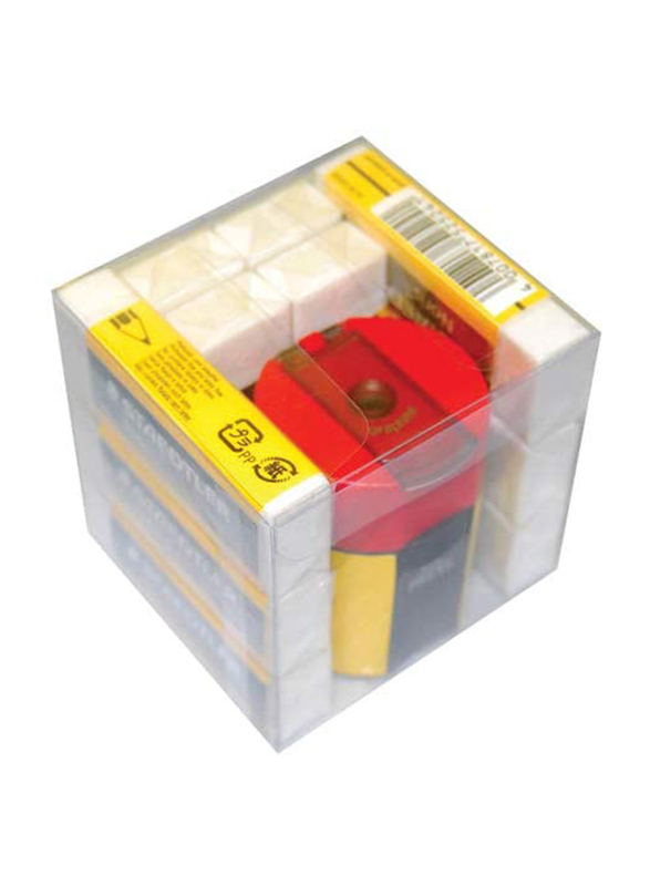 Staedtler 10-Piece Noris Eraser Set, with 511-004 Sharpener, 526-N20, Multicolor
