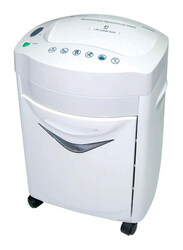 Atlas 6-Sheet Cross Cut Shredder, 3 x 9mm, White