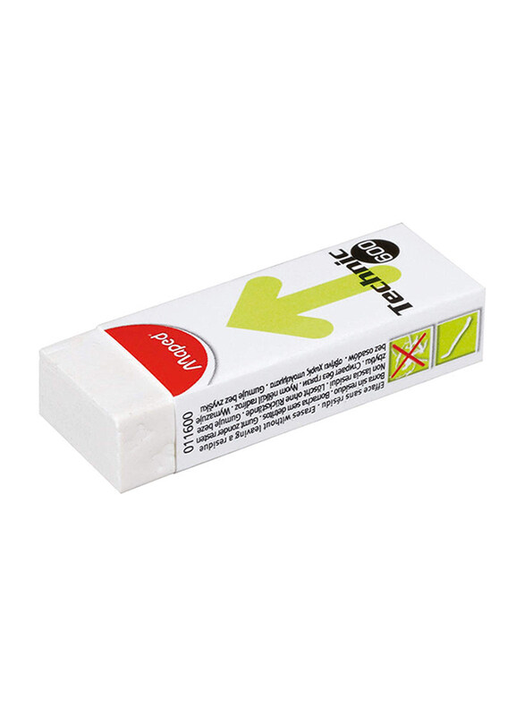 

Maped 20-Piece Technic 600 Eraser Set, White