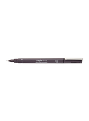 Uniball Uni Pin Fineliner Pen, 0.1mm, Dark Grey