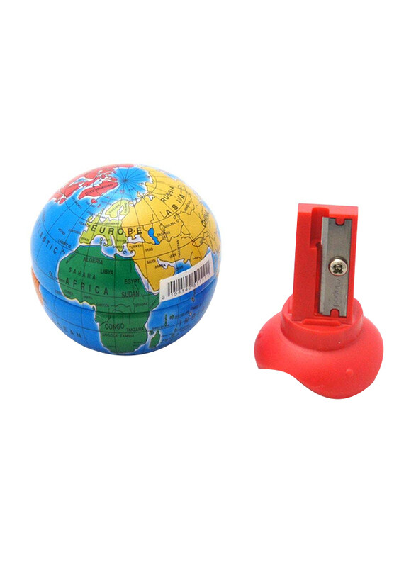 Maped Globe 1 Hole Pencil Sharpener, 034751TA, Multicolor