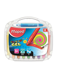 Maped Color'Peps Gel Smoothy Crayons, 10 Pieces, Multicolor