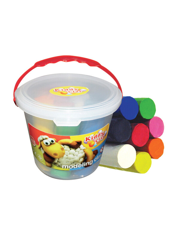 

Kiddy Clay Modeling Clay Bucket Set, 8 Piece, Multicolor