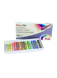 Pentel Arts Oil Pastels Set, 16 Pieces, Multicolor