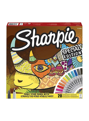 Sharpie Rhino Permanent Marker, 20 Pieces, Multicolour