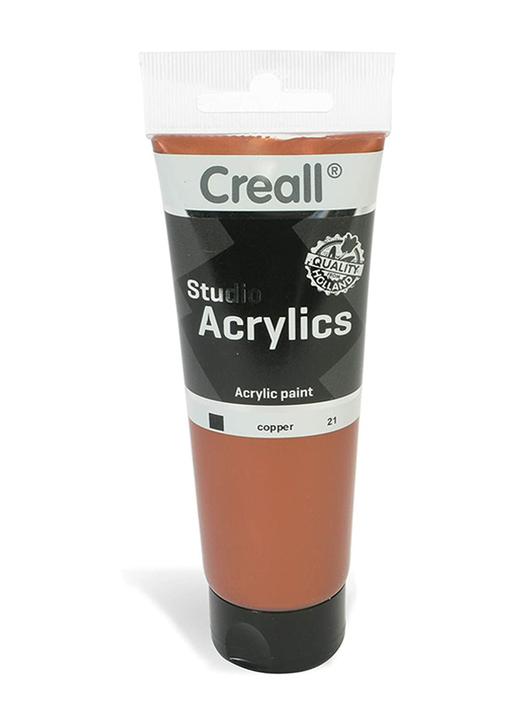 Creall A-33721 American Educational Products Studio Acrylics Paint Tube, 120ml, 21 Copper