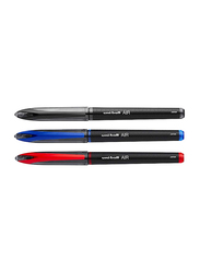 Uniball 3-Piece Air Bold Ink Rollerball Pen Set, 0.7mm, 1927595, Blue/Black/Red