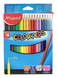 Maped 18-Piece Color'Peps Pencils Set, Multicolor