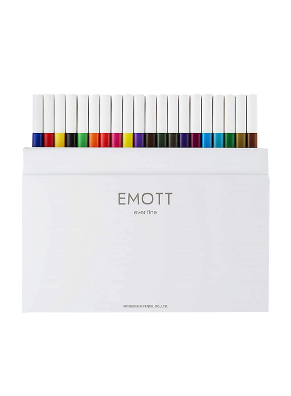 Uniball Emott Ever Fine Color Liner Set, 40 Pieces, Multicolor
