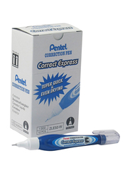 Pentel 12-Piece Correct Express Fine Point Correction Pen Set, ZLE52, White