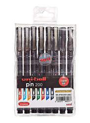 Uniball 8-Piece Pin Fine Line Pen Set, Multicolor
