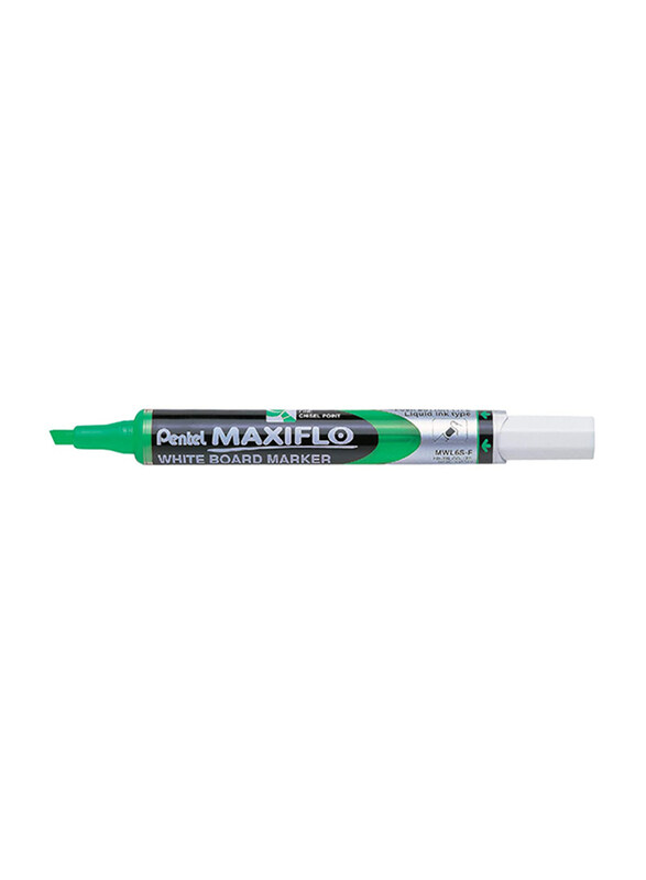 

Pentel 12-Piece Maxiflo Dry Wipe Fine Chisel Point Marker Set, Green