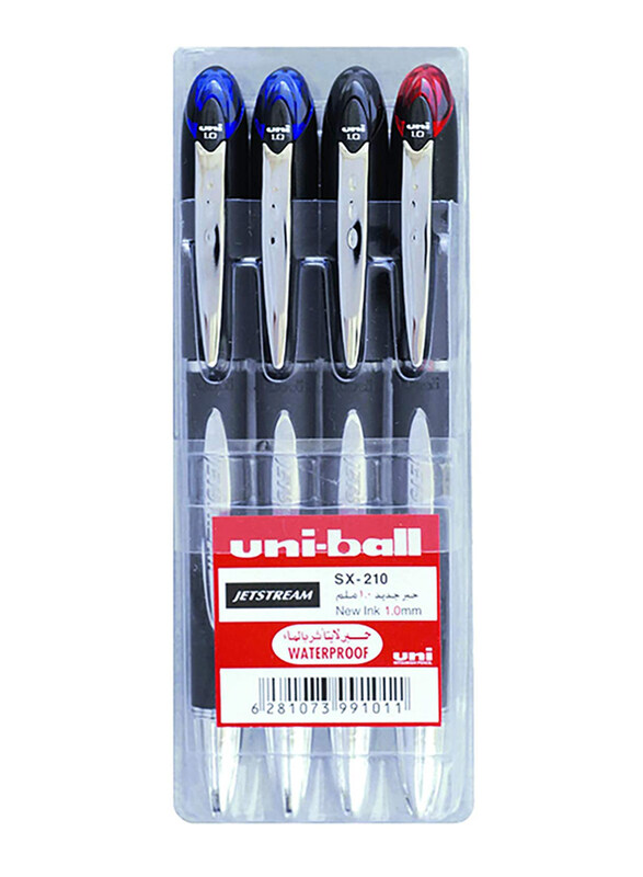 

Uniball 4-piece Jetstream 5X-210 Pen Set, 1.0mm, Multicolor