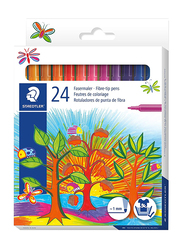 Staedtler Fasermaler Fiber-Tip Pens, 24-Pieces, Assorted Colors