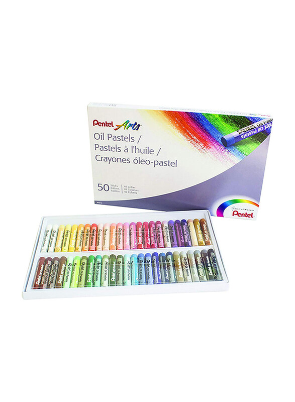 

Pentel Arts Oil Pastels Set, 50 Pieces, Multicolor