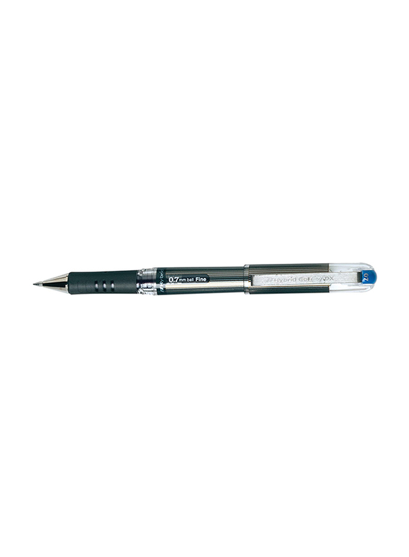 Pentel 12-Piece Hybrid Gel Grip Dx Gel Pen Set, 0.7mm Tip, Blue