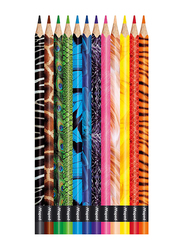 Maped 12-Piece Color'Peps Animal Print Coloring Pencil Set, Multicolor