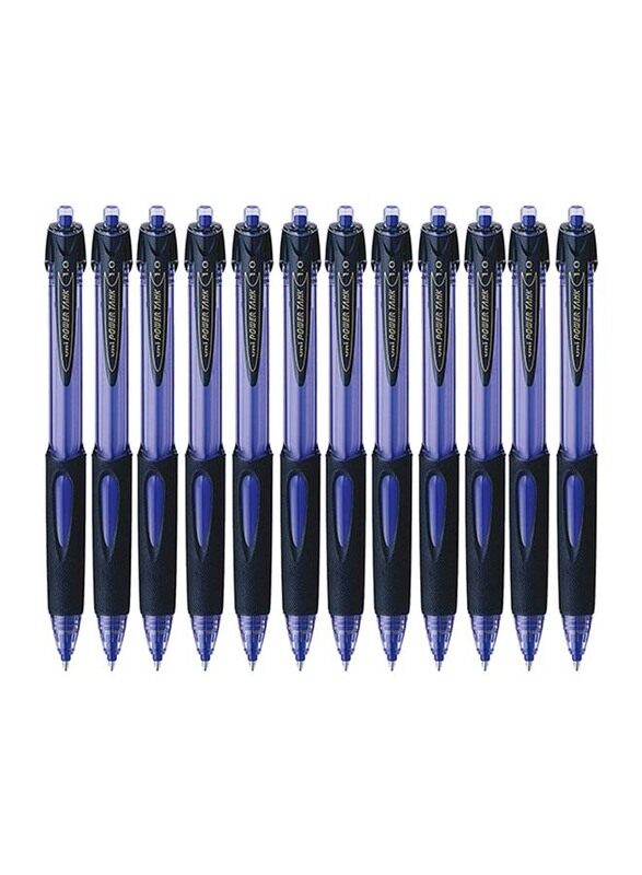 

Uniball 12-Piece Power Tank Retractable Ballpoint Pen Set, 1.0mm, Blue