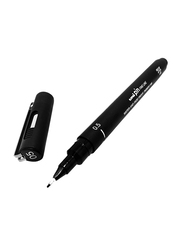 Uni Pin 6-Piece Fineliner Drawing Pen Sketching Set, 0.1/0.5mm, Grey Tones