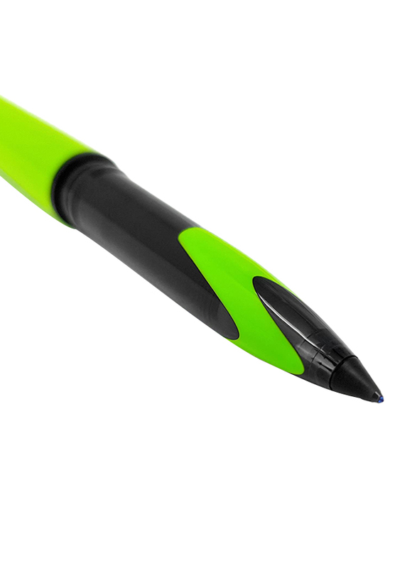 Uniball 6-Piece Air Micro Fine Rollerball Pen Set with Barrel, 0.5mm, Green
