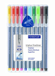 Staedtler Triples Fineliner 334 SB10A604 Pens, 10-Pieces, Multicolor