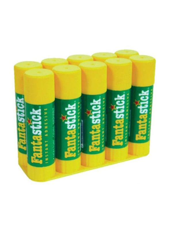 Fantastick Glue Stick, 10 x 8g, Green/Yellow