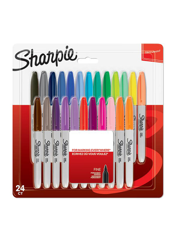 

Sharpie Fine Permanent Marker, 24 Pieces, Multicolour