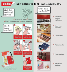 DC-Fix Self-Adhesive Foil, 45cm x 7.2 Meter, Transparent