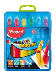 Maped Color'Peps Smoothly Crayon Set, 6 Piece, Multicolor