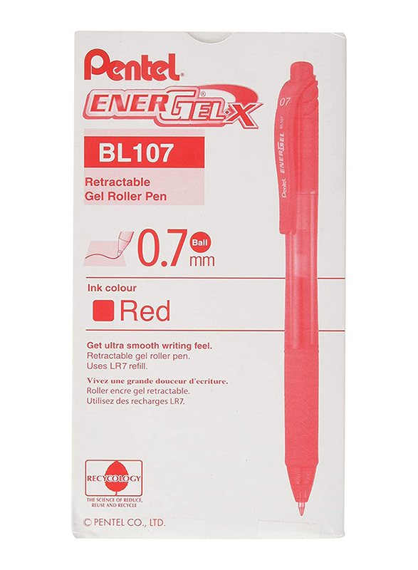 Multicolor Plastic 12Piece Pentel Energel Gel Roller Pen Set, For