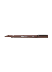 Uniball Uni Pin Fineliner Pen, 0.5mm, Sepia