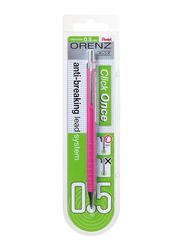 Pentel Orenz Mechanical Pencil with 100% Shatterproof in Blister Card 0.5mm, Pink