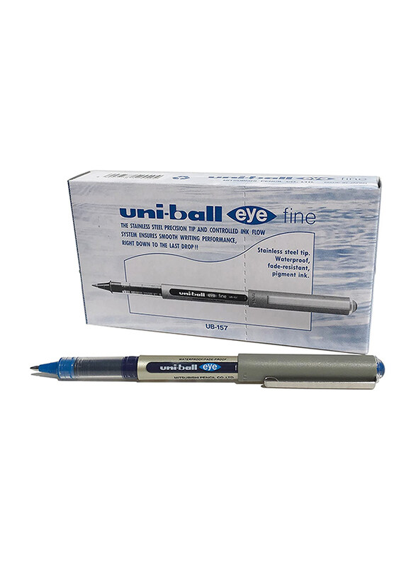 

Uniball 12-Piece Eye Fine Ballpoint Pens, Blue