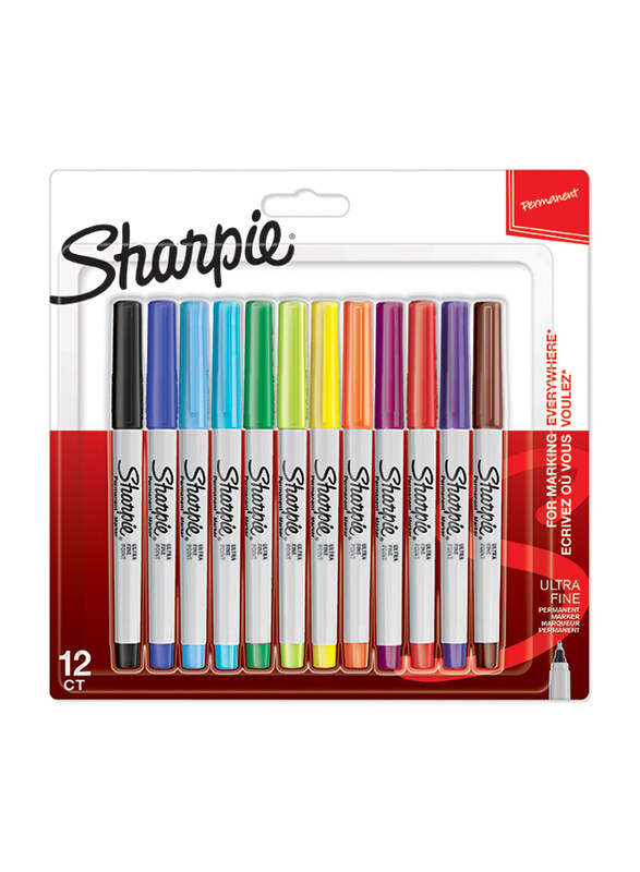 

Sharpie Ultra Fine Permanent Marker, 12 Pieces, Multicolour