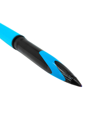 Uniball 12-Piece Air Micro Fine Rollerball Pen Set with Light Blue Barrel, 0.5mm, Blue
