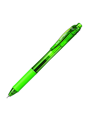 Pentel 12-Piece EnerGel-X Retractable Gel Pen Set, 0.5mm, Lime Green