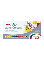 Pentel Arts Water Color, 12 Pieces, Multicolor