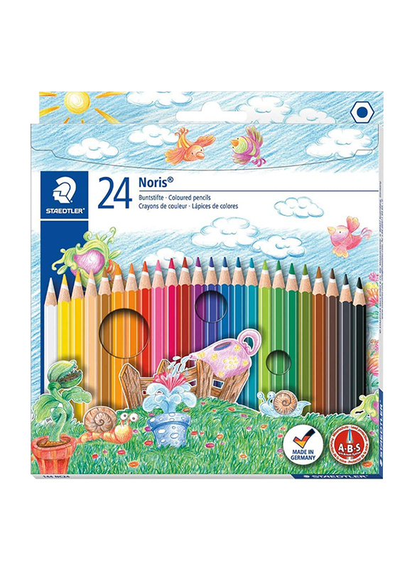 Staedtler Noris Club ST-144-NC24 Color Pencils Set, 24 Pieces, Multicolor