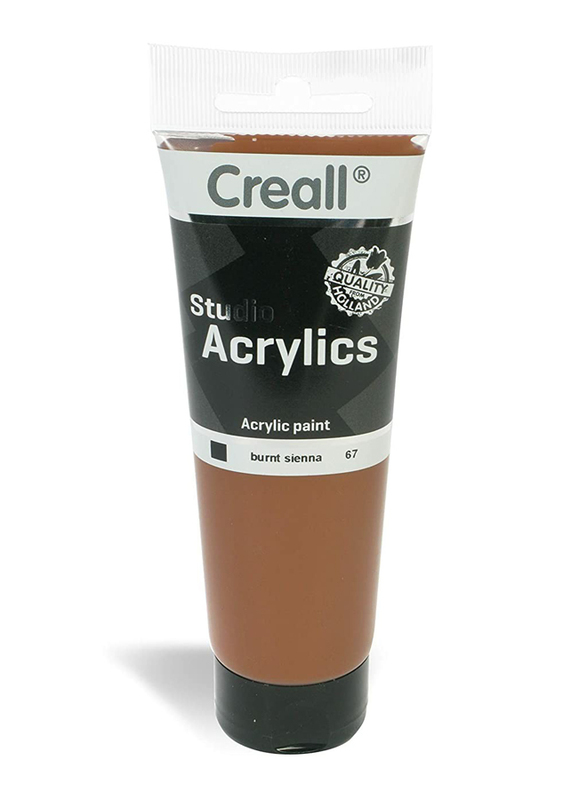 Creall A-33767 American Educational Products Studio Acrylics Tube Paint, 120ml, 67 Burnt Sienna