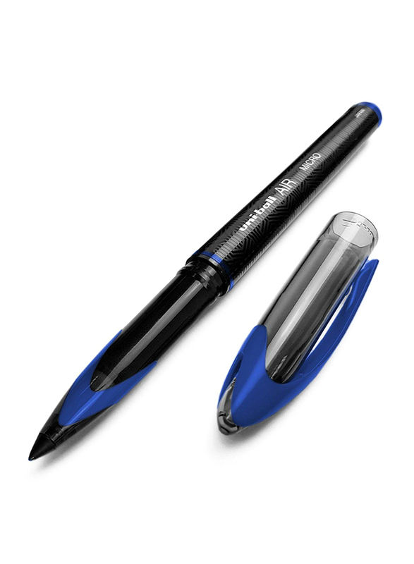 Uniball 3-Piece Air Micro Fine Rollerball Pen Set, 0.5mm, UBA-188-M, Blue/Black/Red