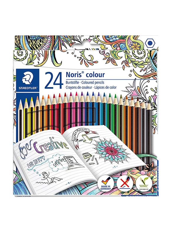 Staedtler Noris Color Special Edition 185 C24JB Colored Pencils, 24-Pieces, Multicolor