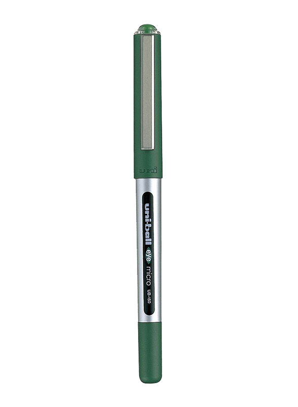 Uniball 12-Piece Eye Micro Rollerball Pen Set, 0.5mm, MI-UB150-GN, Green