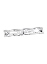 Maped 30cm Multifunction Geo Notes Ruler, 250310, Assorted Color